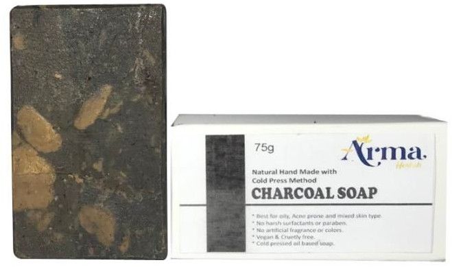 Arma Herbals Multani Mitti Charcoal Soap